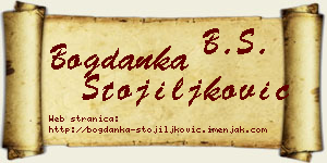Bogdanka Stojiljković vizit kartica